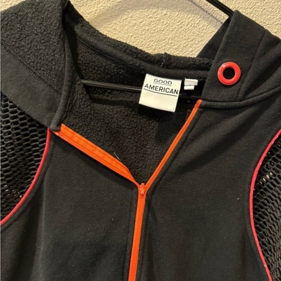 Good American Mesh Black Sweatshirt Size 3 - Picture 3 of 6